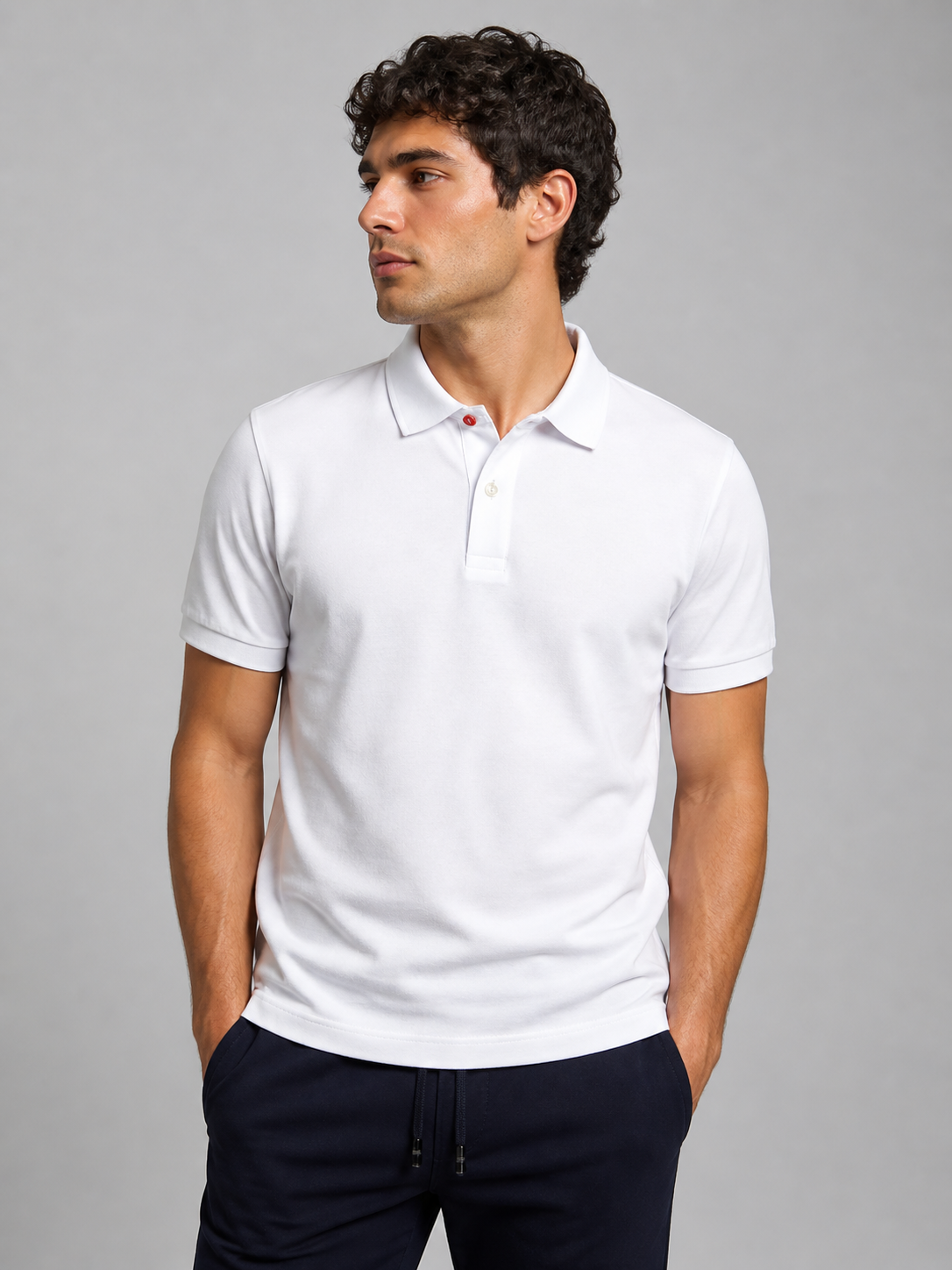 Off.341.PE2026M - CREAM POLO - MINIMAL ID