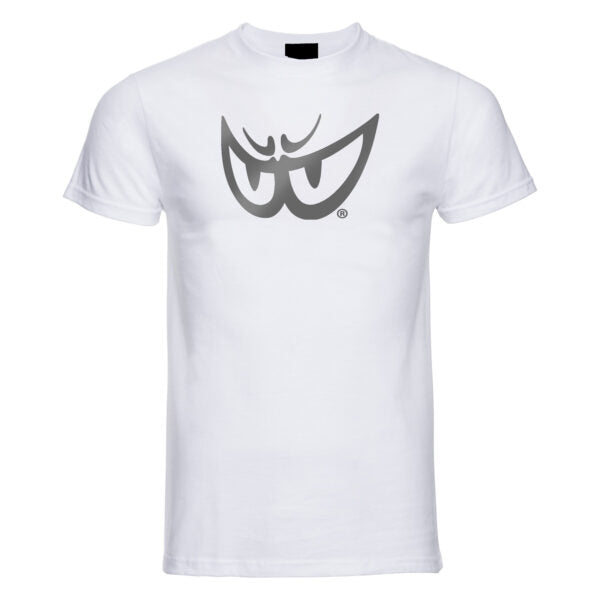 Brk 84 - T-Shirt Uomo - Biologico - Silver on White Eyes - Berik