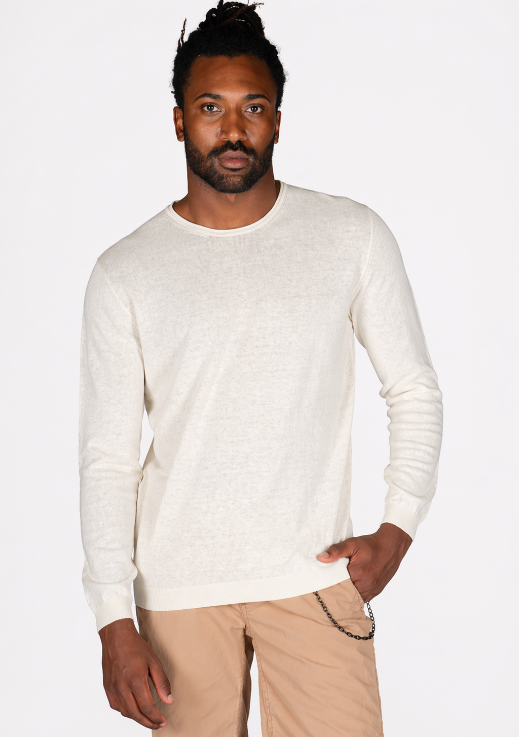 Off.412.AFE6ML010359U - LINEN SWEATER