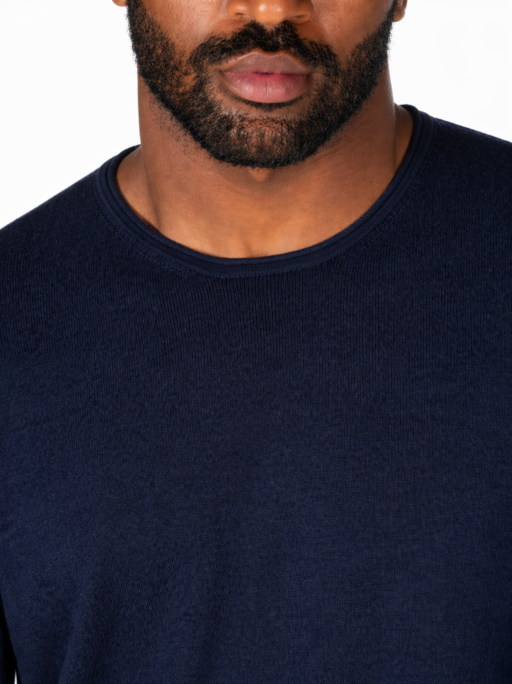 Off.413.AFE6ML010359U - NAVY LINEN JUMPER